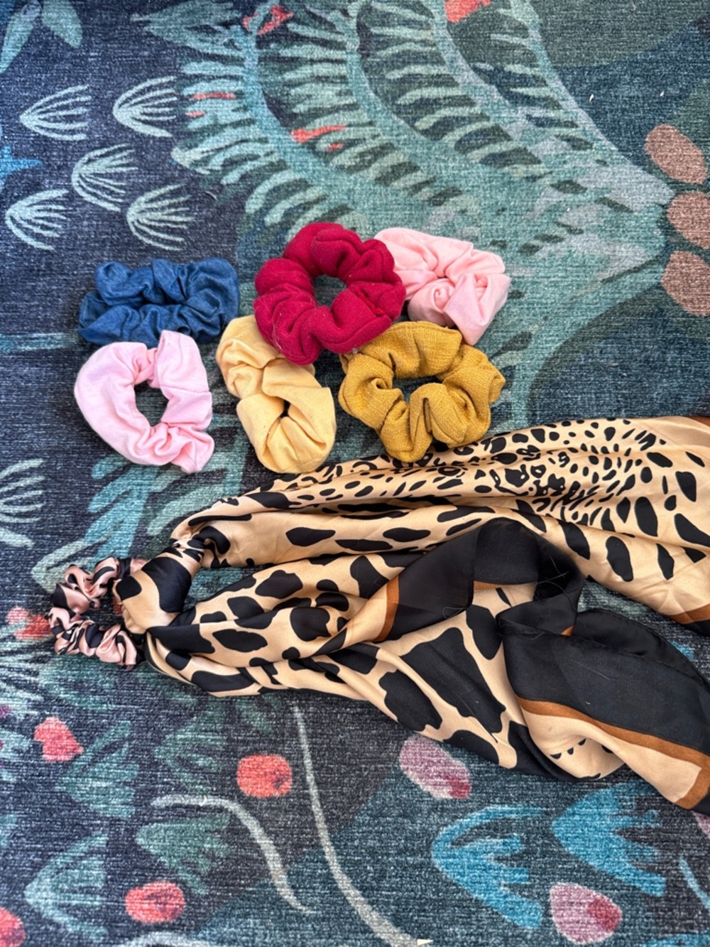 Bundle of Hair Scrunchies and Accessories